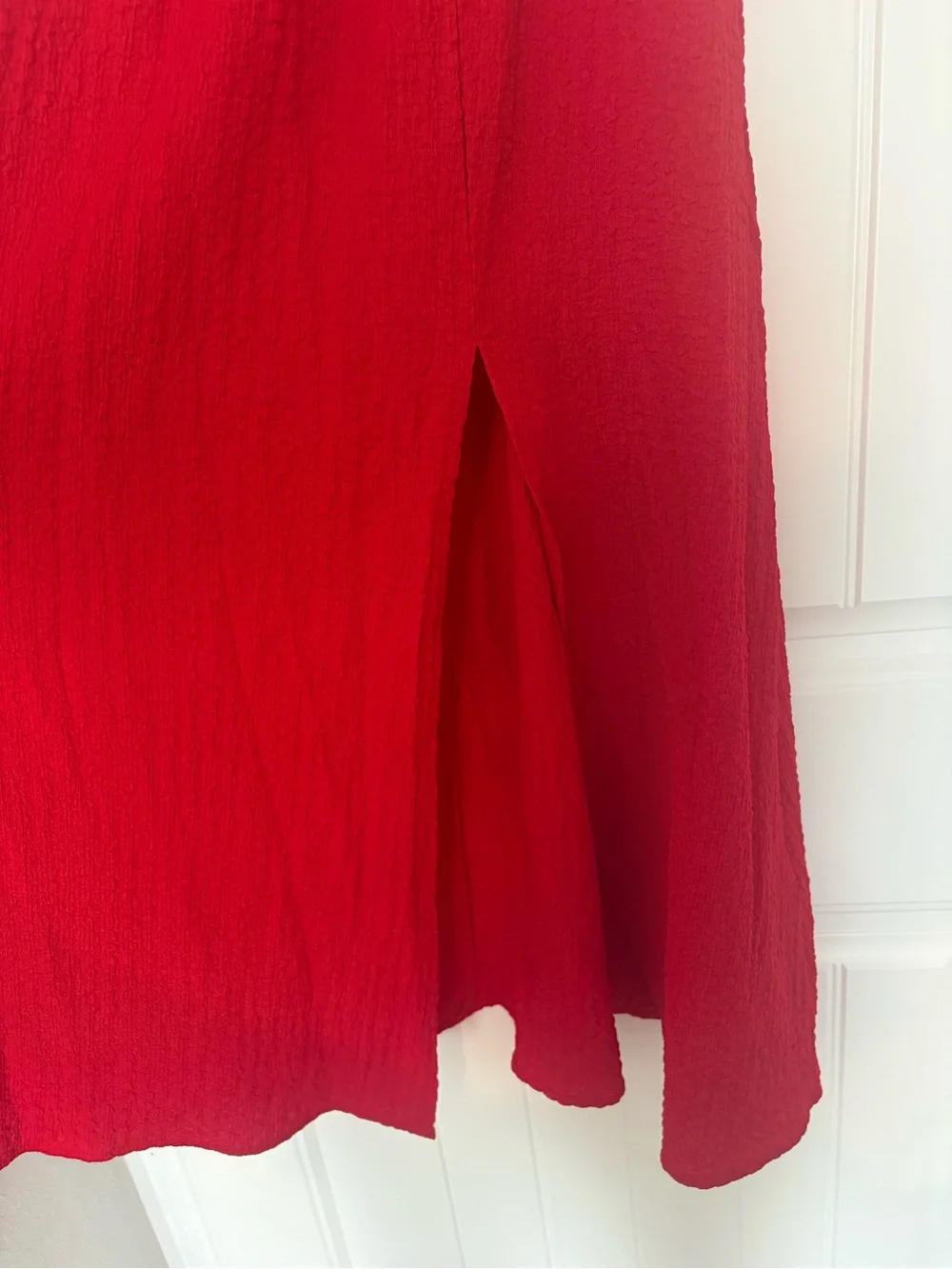 SHEIN Red Off-Shoulder Ruffle Maxi Dress - Picture 3 of 3